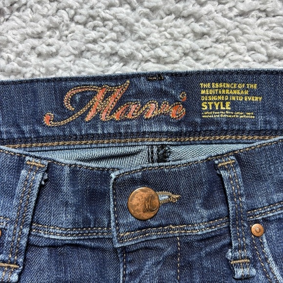 Mavi Jeans Womens 28 Molly Capri Mid Rise Cuffed Pedal Pushers Stretch Denim - Picture 2 of 4